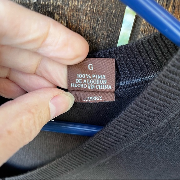 Perry Ellis 100% Pima Cotton Men’s V-Neck Sweater Vest Sz L - Picture 3 of 8